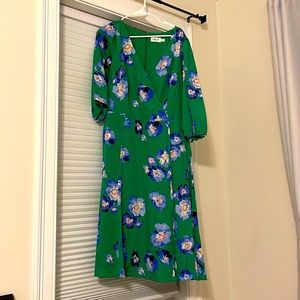 Eliza J Green Floral Midi Dress- Size 18W